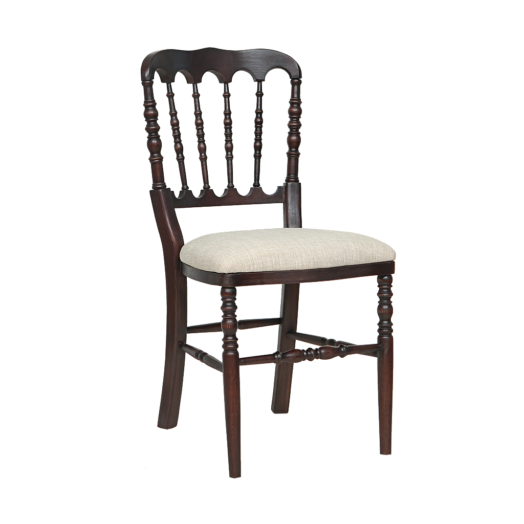NAPOLEON - Chair - Mokka and cream cover