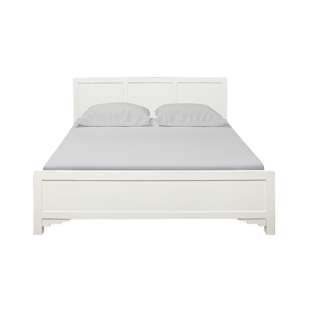Queen size bed 160x200 - Brocante white