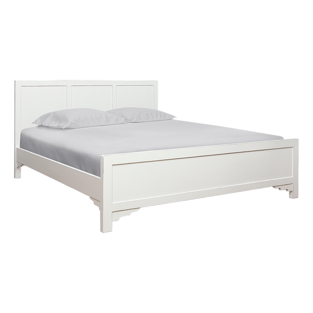 Queen size bed 160x200 - Brocante white