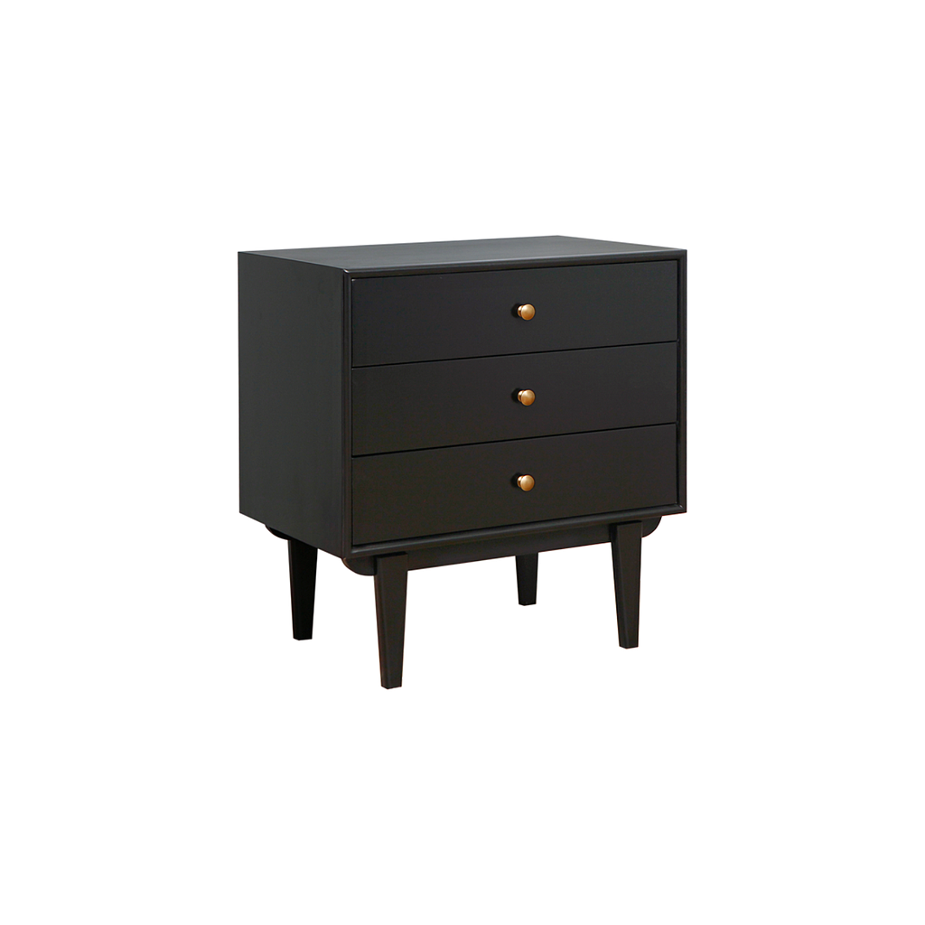 ALEYNA - Bedside table H65 - Black