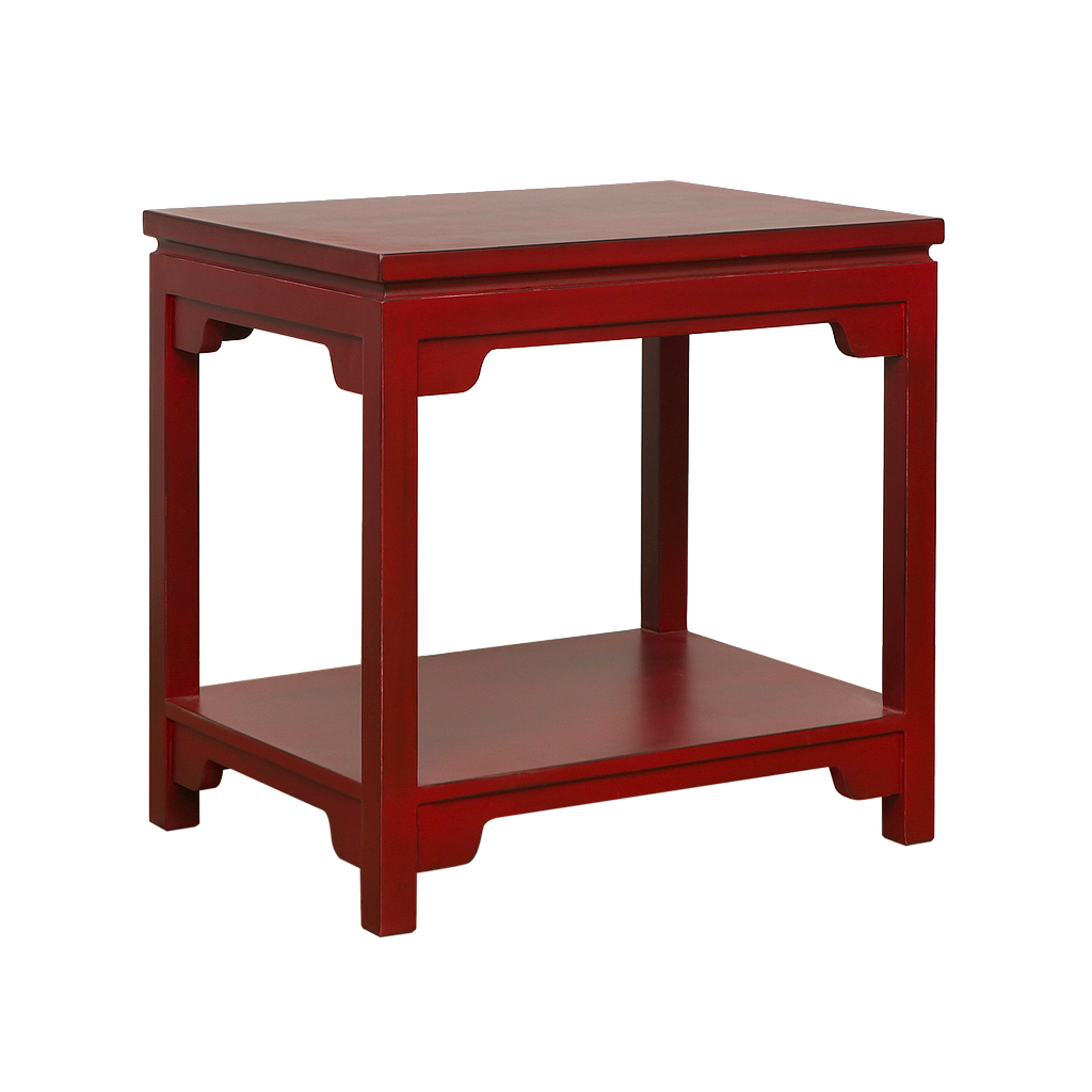 XIAN - Side table L60 x H60 - Patina chinese red