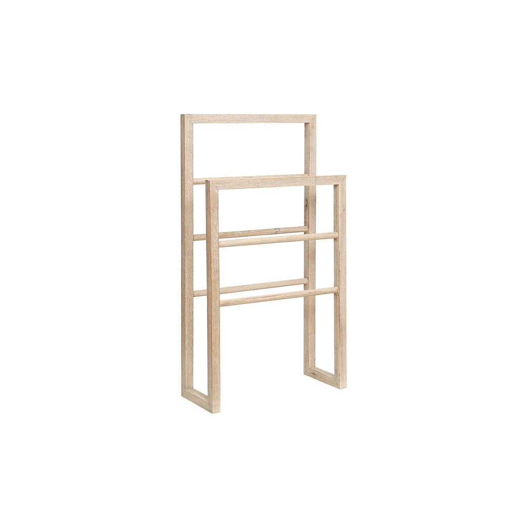 SOLAL - Towel rail L60 - Whitened acacia