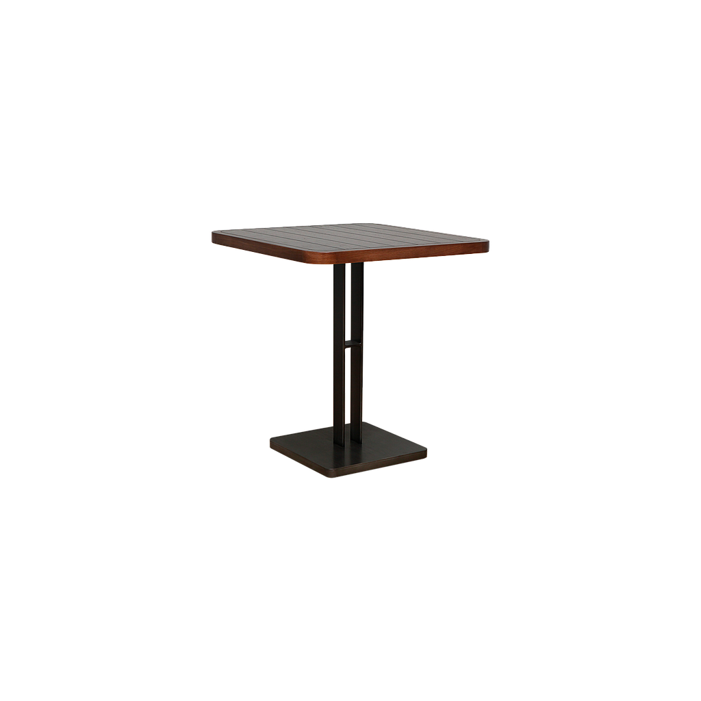 BRASSERIE - Restaurant table 70 x 70 - Vintage anthracite and Mokka