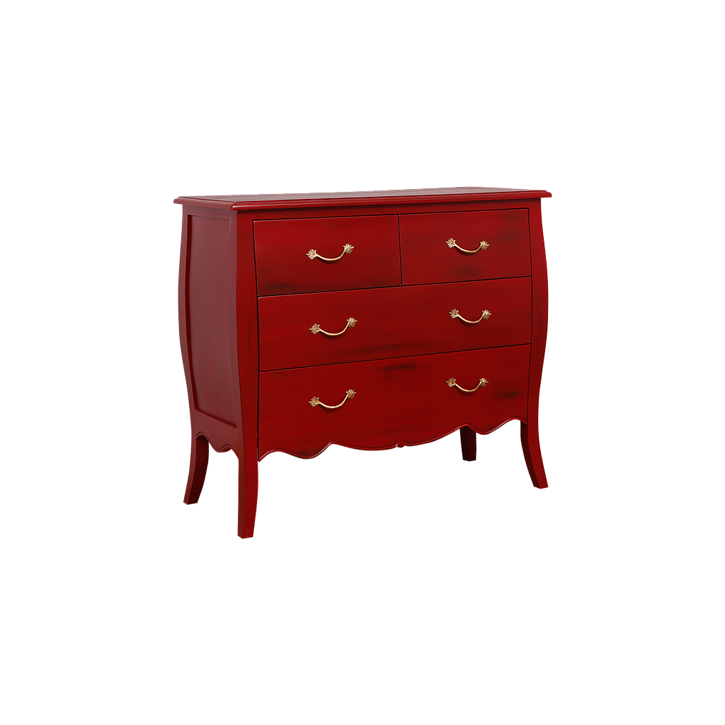 CLARCK - Chest of drawers L108 x H95 - Patina chinese red