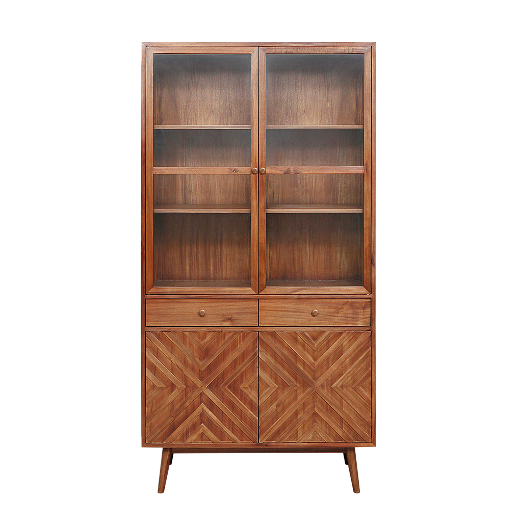 PORTO - Display cabinet L97 x H190 - Washed antic