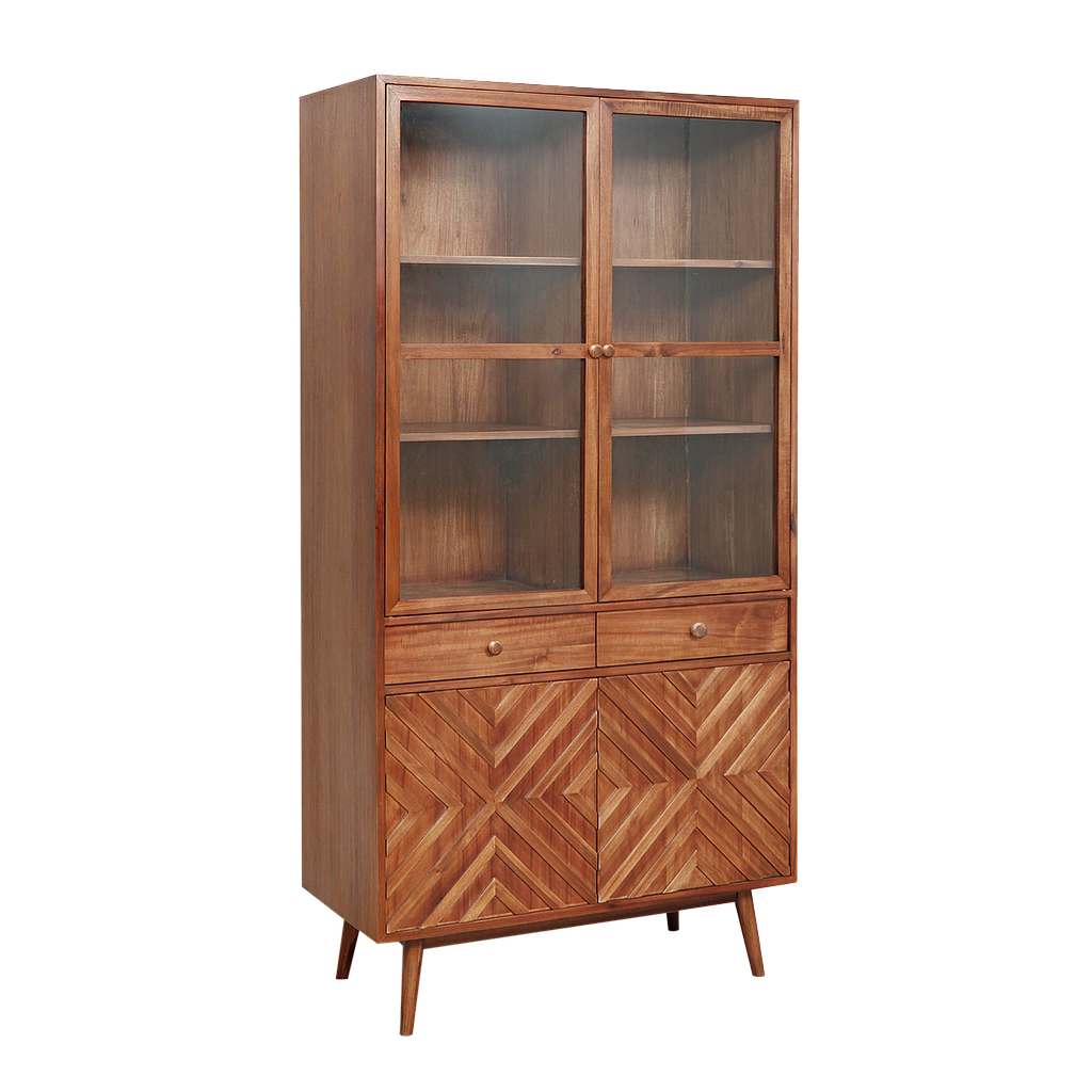 PORTO - Display cabinet L97 x H190 - Washed antic