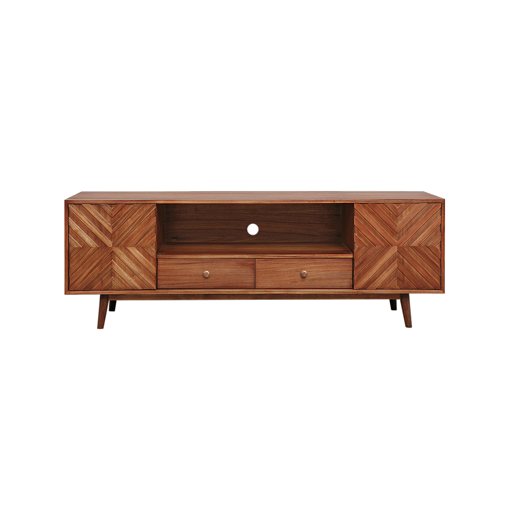 PORTO - TV stand L160 x H55 - Washed antic