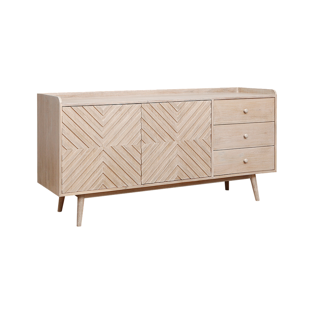 PORTO - Sideboard L160 - Whitened acacia