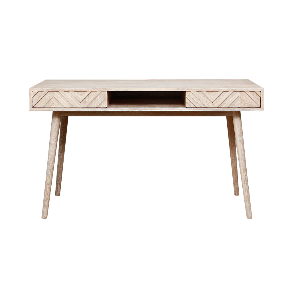 PORTO - Desk L130 x W60 - Whitened acacia