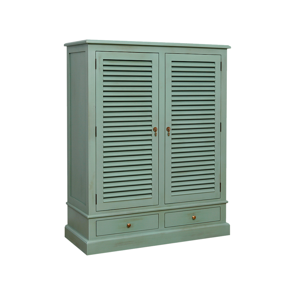 SHUTTER - Shoe cabinet L110 x H140 - Shabby mint