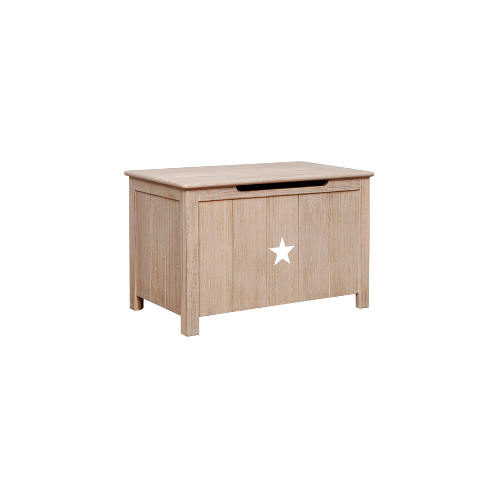 STAR - Chest L70 x W42 - Whitened acacia