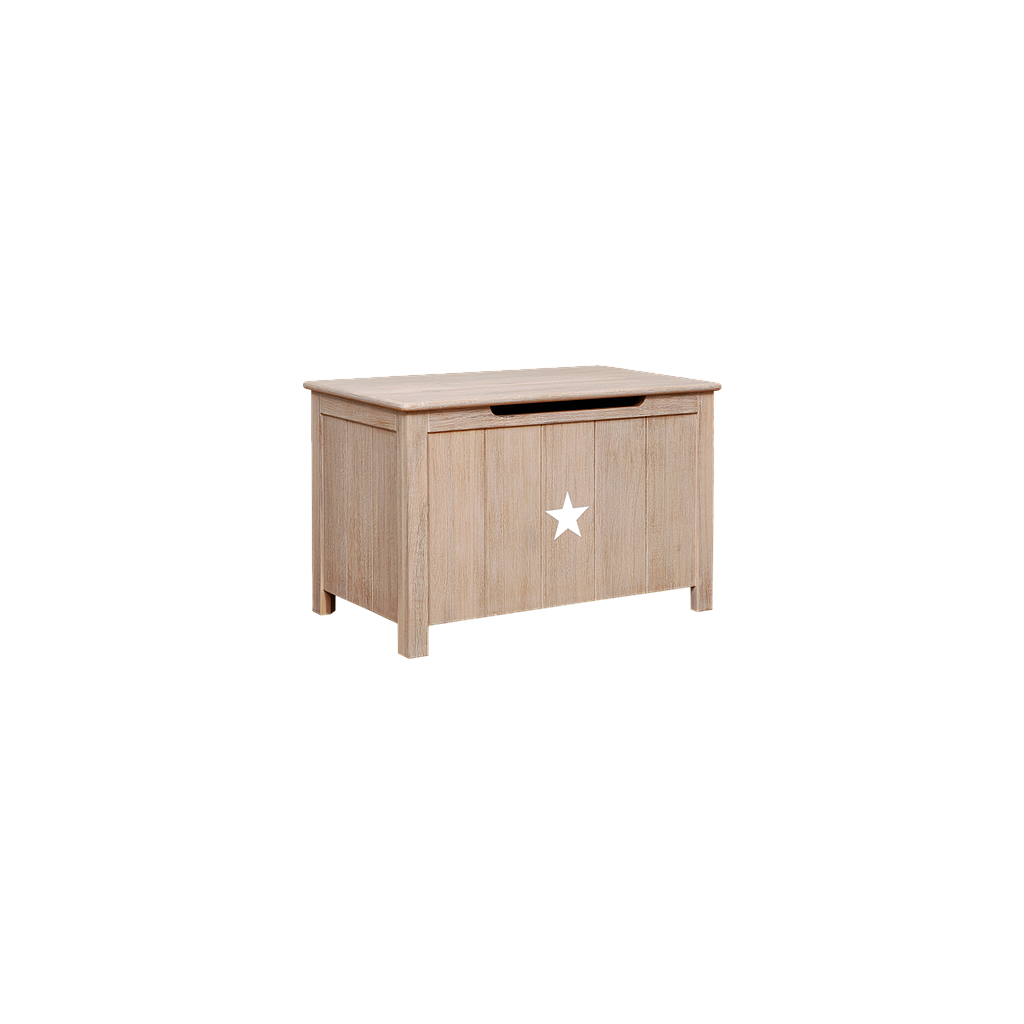 STAR - Chest L70 x W42 - Whitened acacia