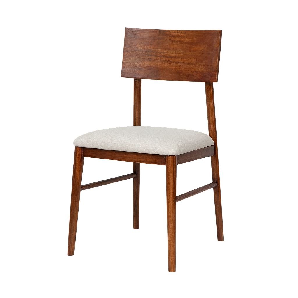 PORTO - Dining chair - Washed antic and Cream cover