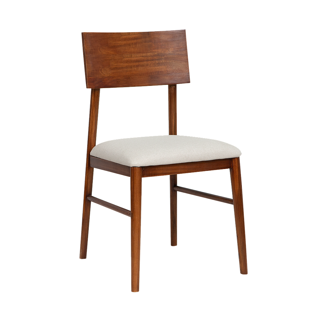PORTO - Dining chair - Washed antic and Cream cover