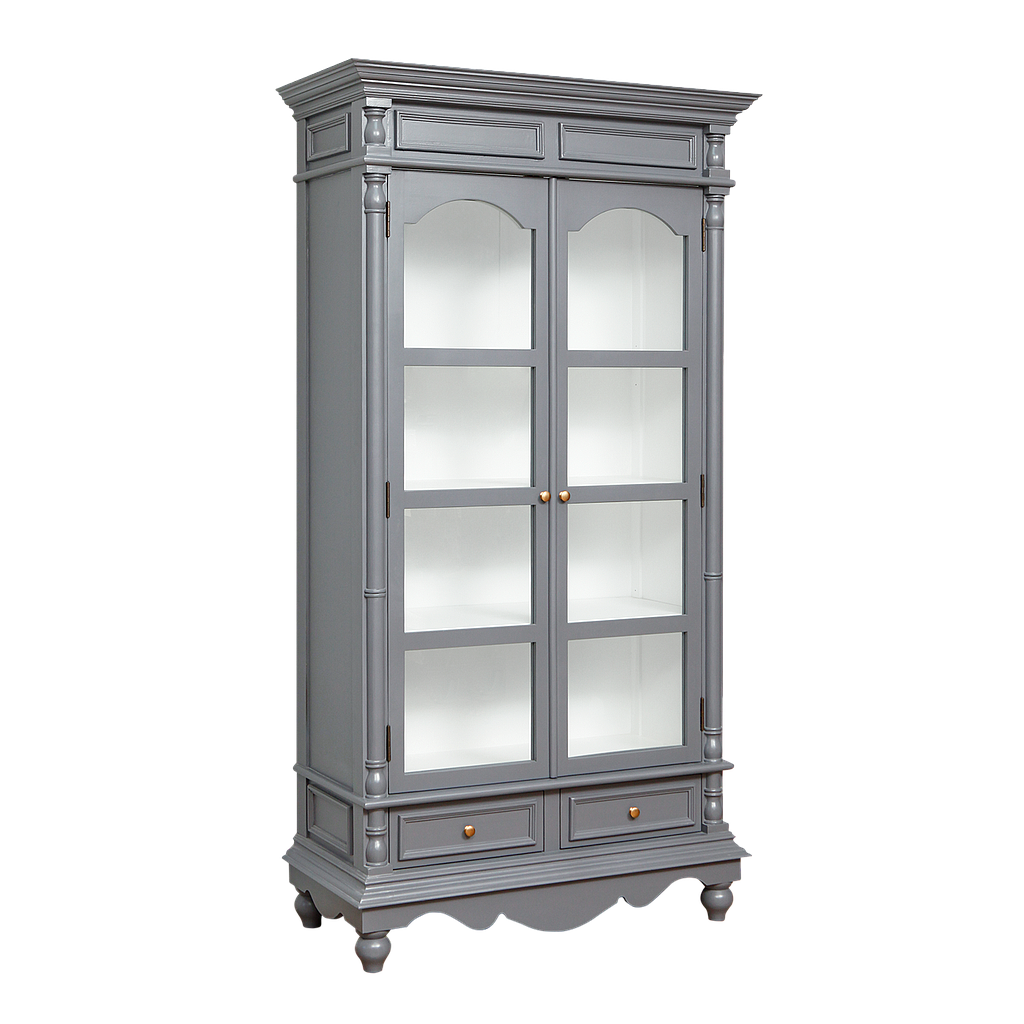 CANDICE - Display cabinet L105 x H200 - Pearl grey