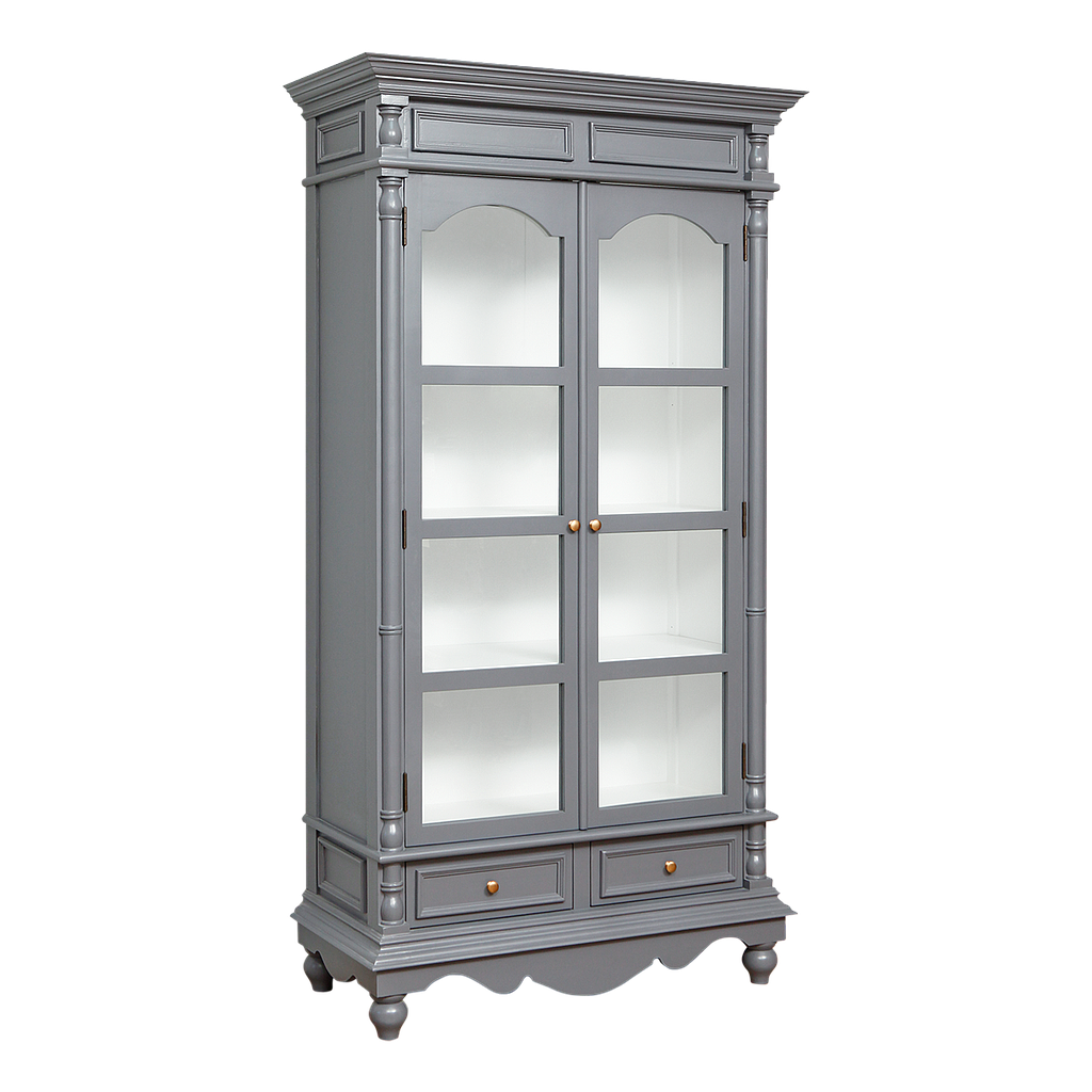 CANDICE - Display cabinet L105 x H200 - Pearl grey