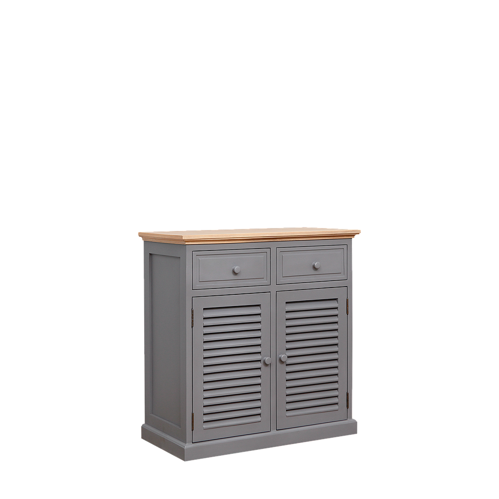 TRACY - Bathroom cabinet L83 x H86 - Pearl grey and Toffee