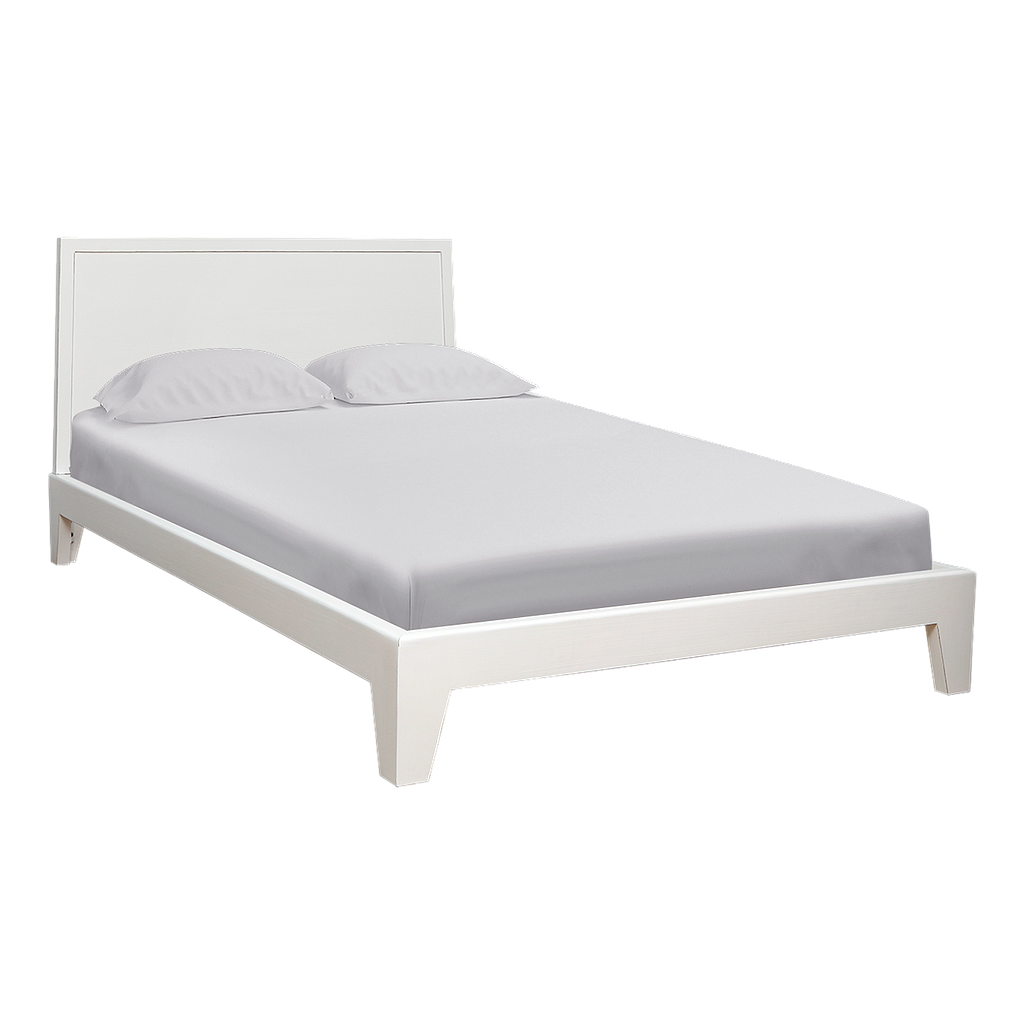 KELSEY - Twin size bed (Mattress 120x200) - Brocante white