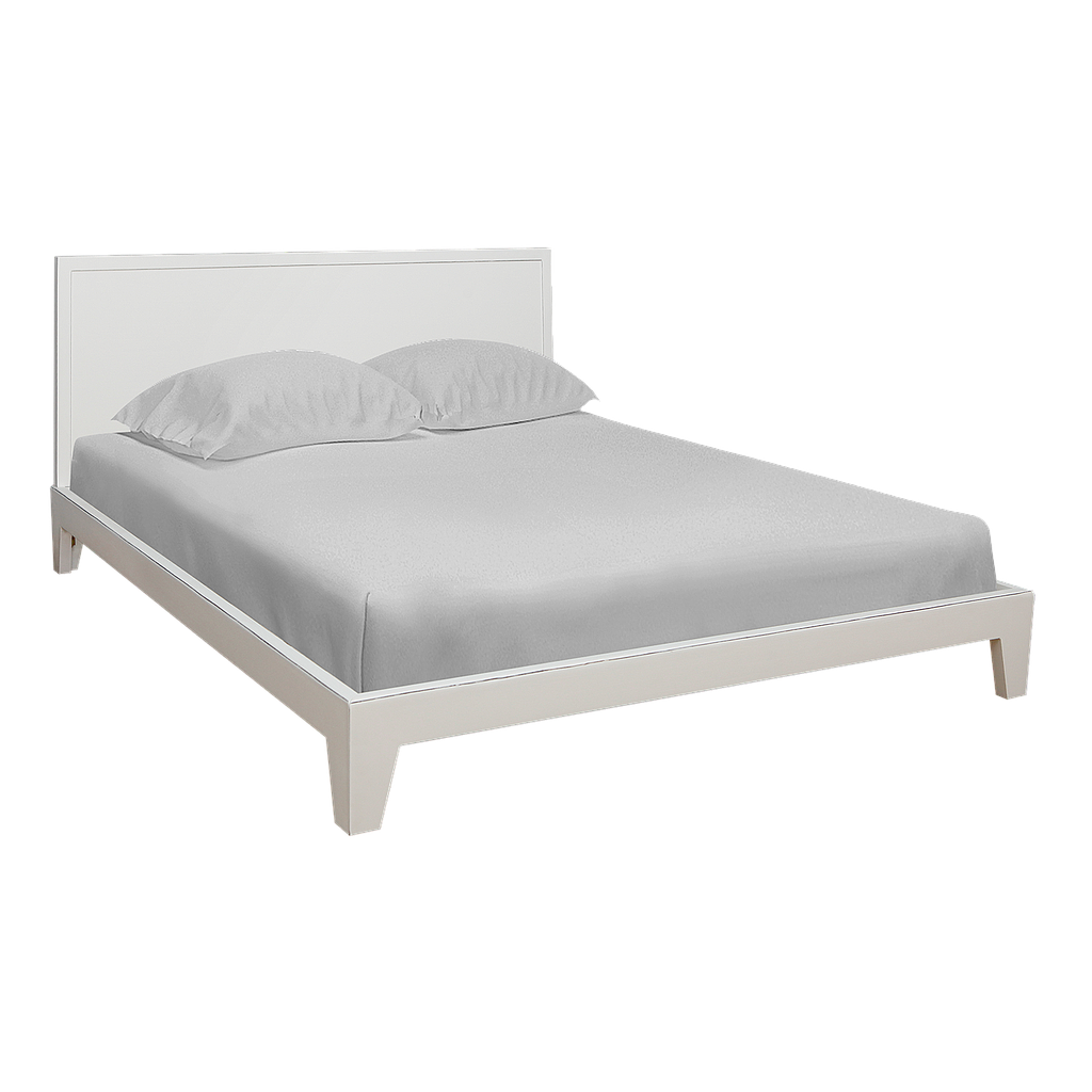KELSEY - King size bed (Mattress 180x200) - Brocante white