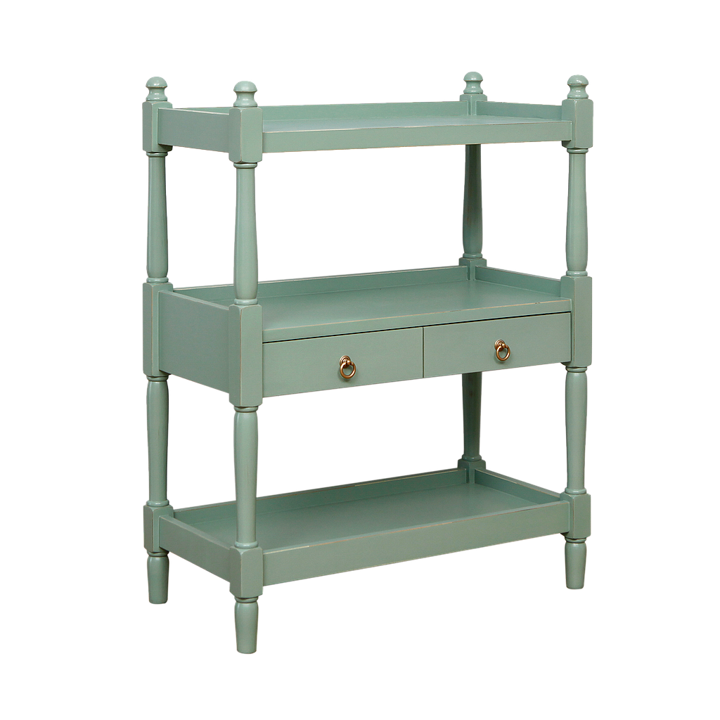 BRIANA - Kitchen storage shelf L80 - Brocante mint