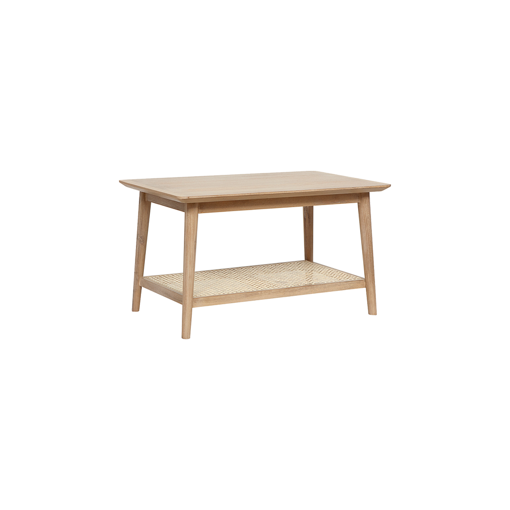 SIGUR - Coffee table L80 x W50 - Toffee and Natural cane