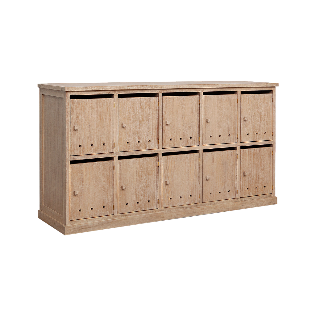 NAMUR - Shoe cabinet L158 x H85 - Toffee