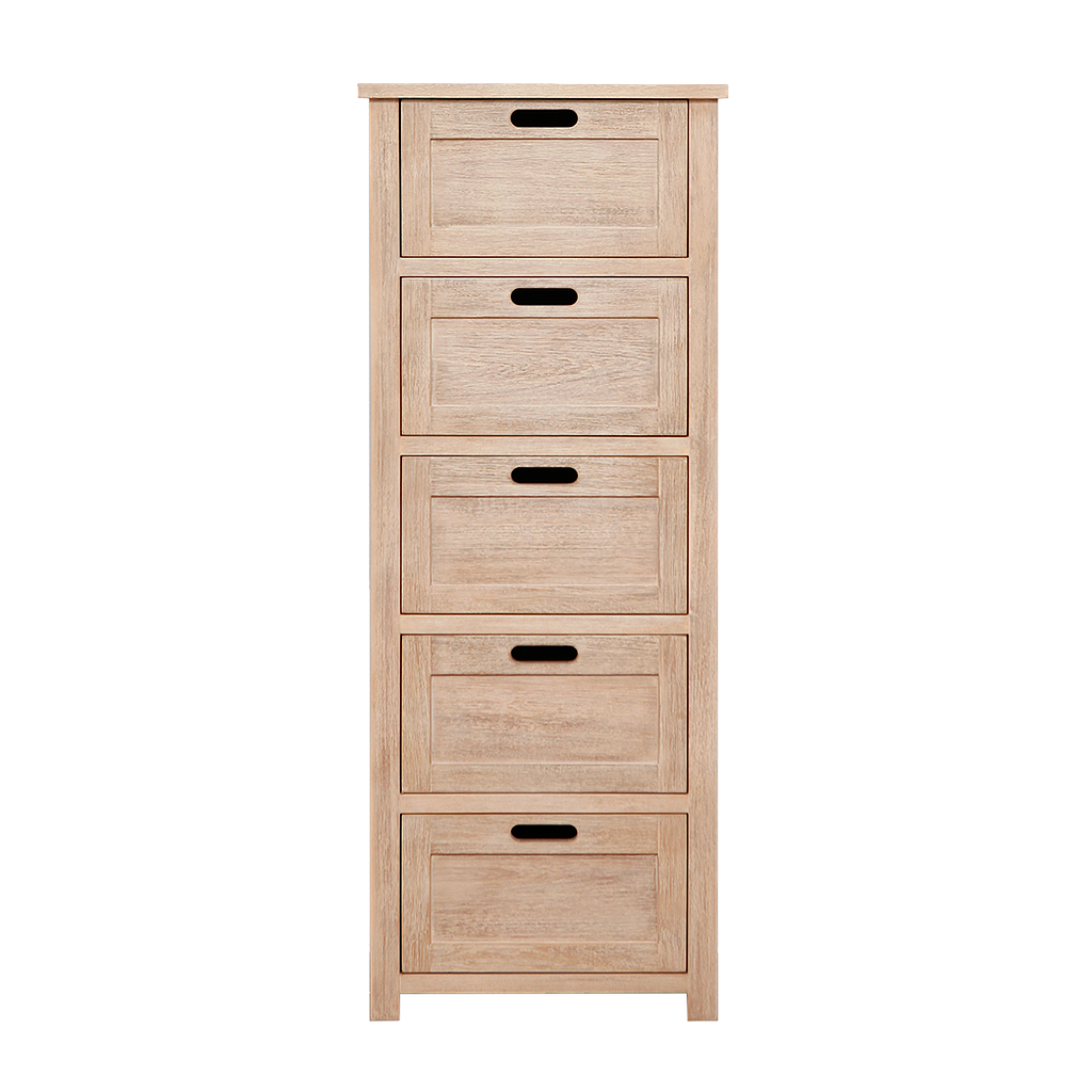 DANE - Chest of drawers L50 x H129 - Toffee