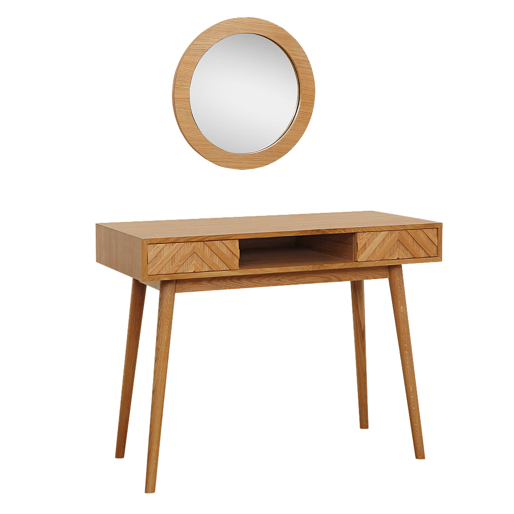 PORTO - Dressing table L100 x W45 - Natural oak