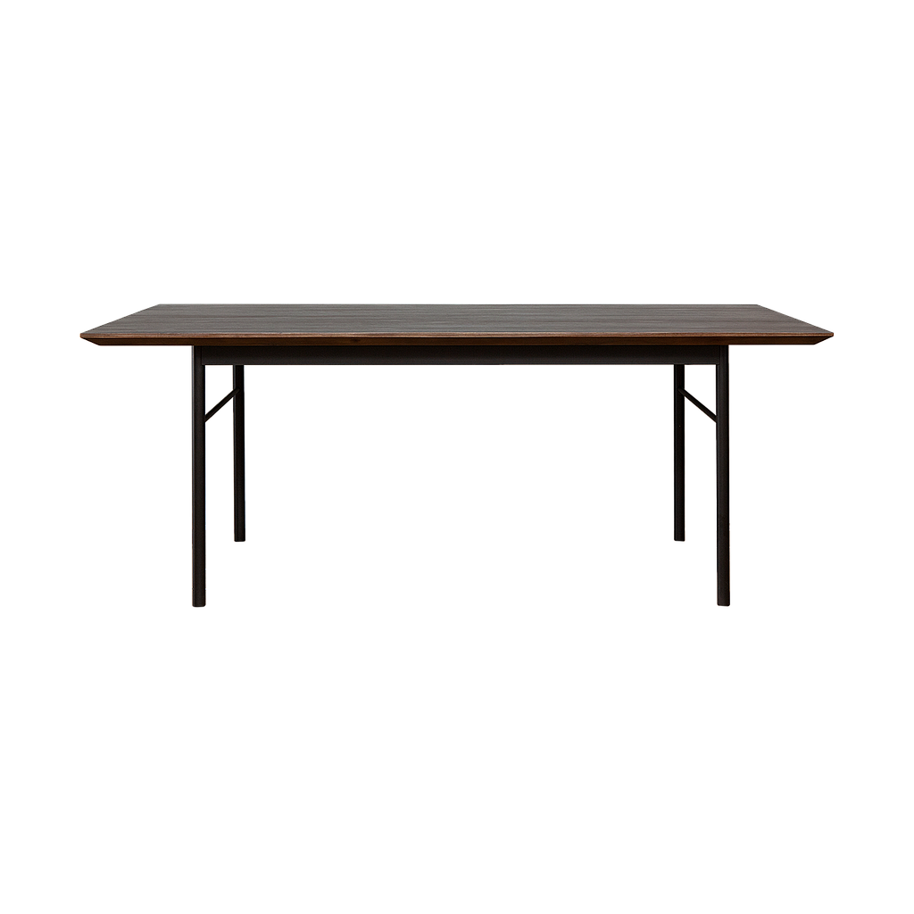 MATTEO - Dining table L190 x W90 - Mokka and Matt black