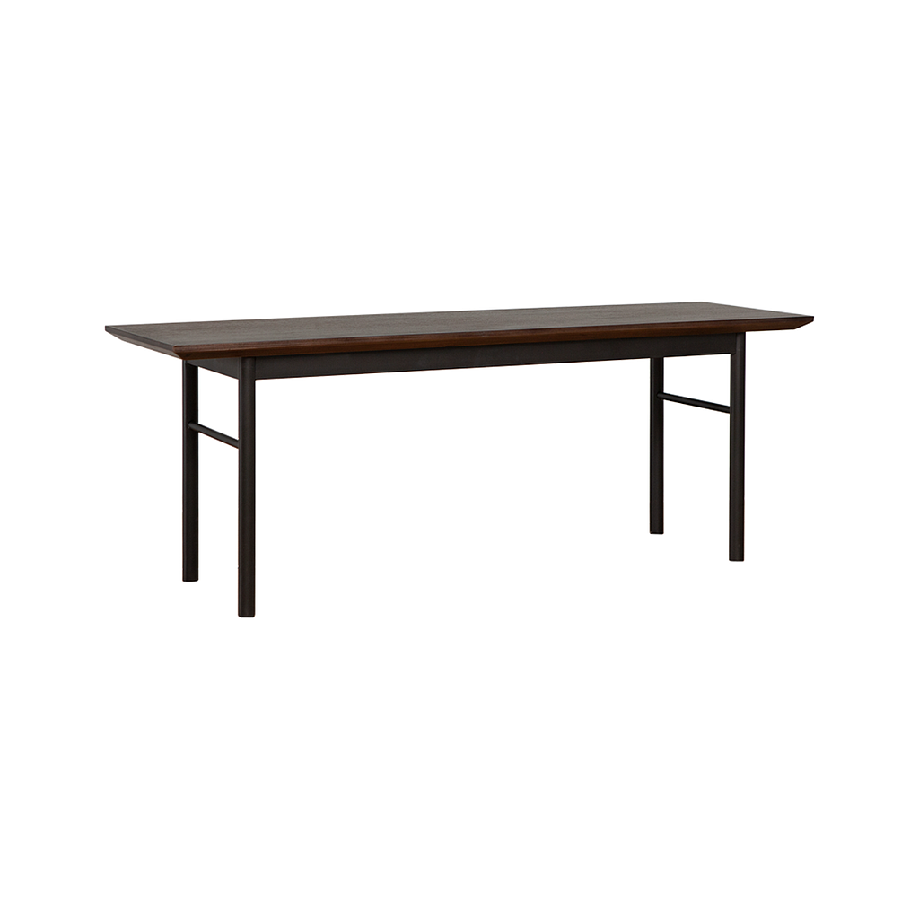 MATTEO - Bench L120 - Mokka and Matt black