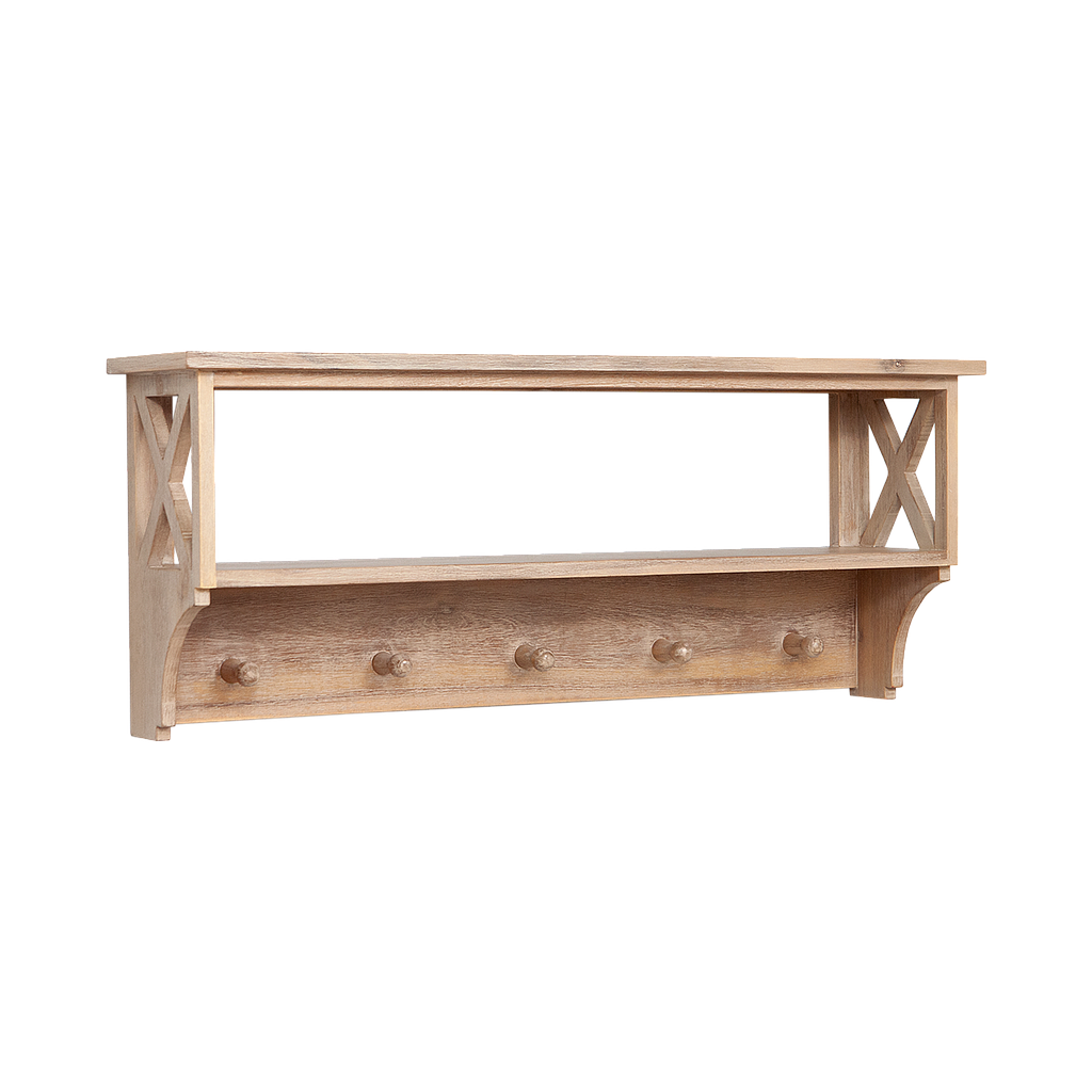 PAULA - Coat rack L90 - Toffee
