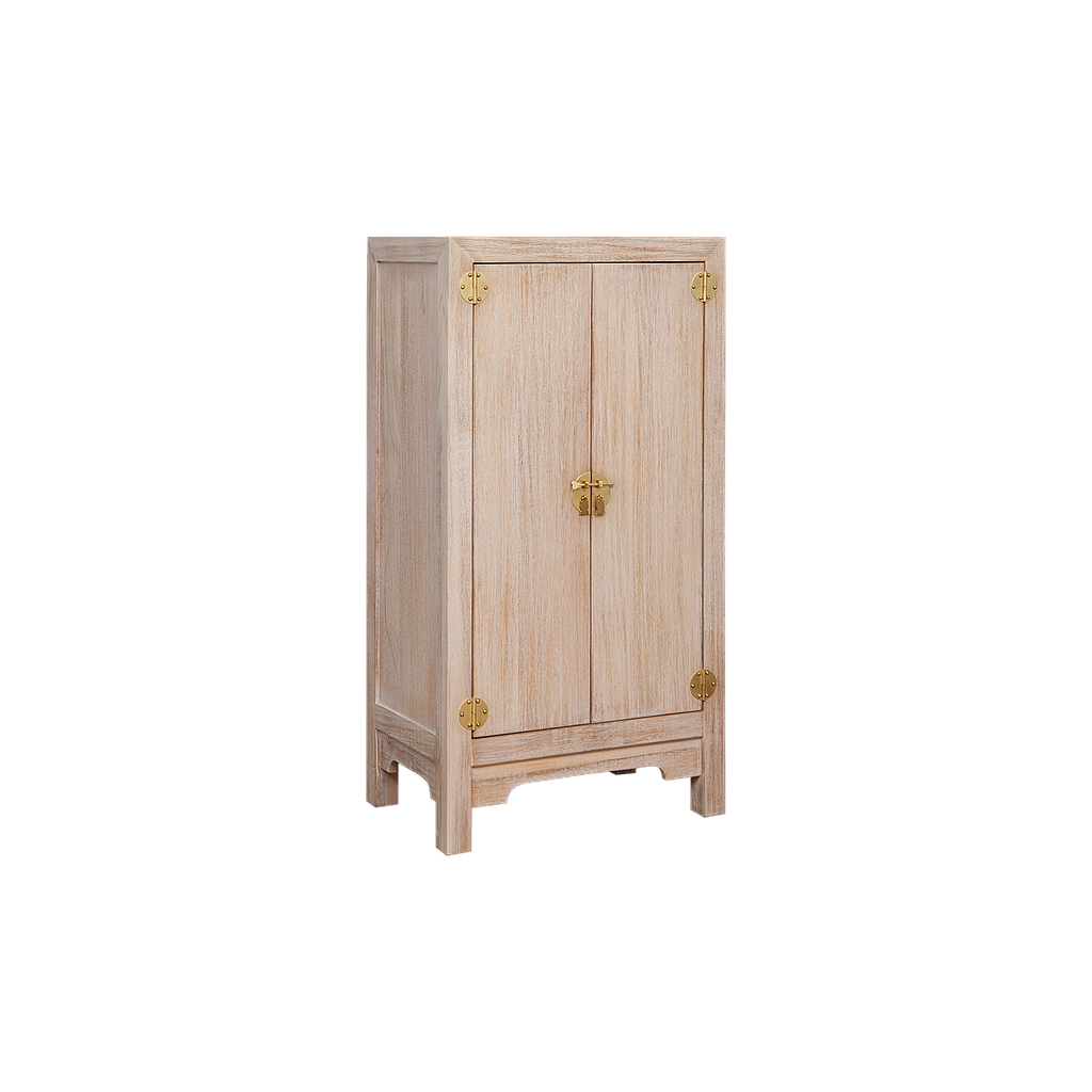 XIAN - Cabinet L60 x H115 - Whitened acacia