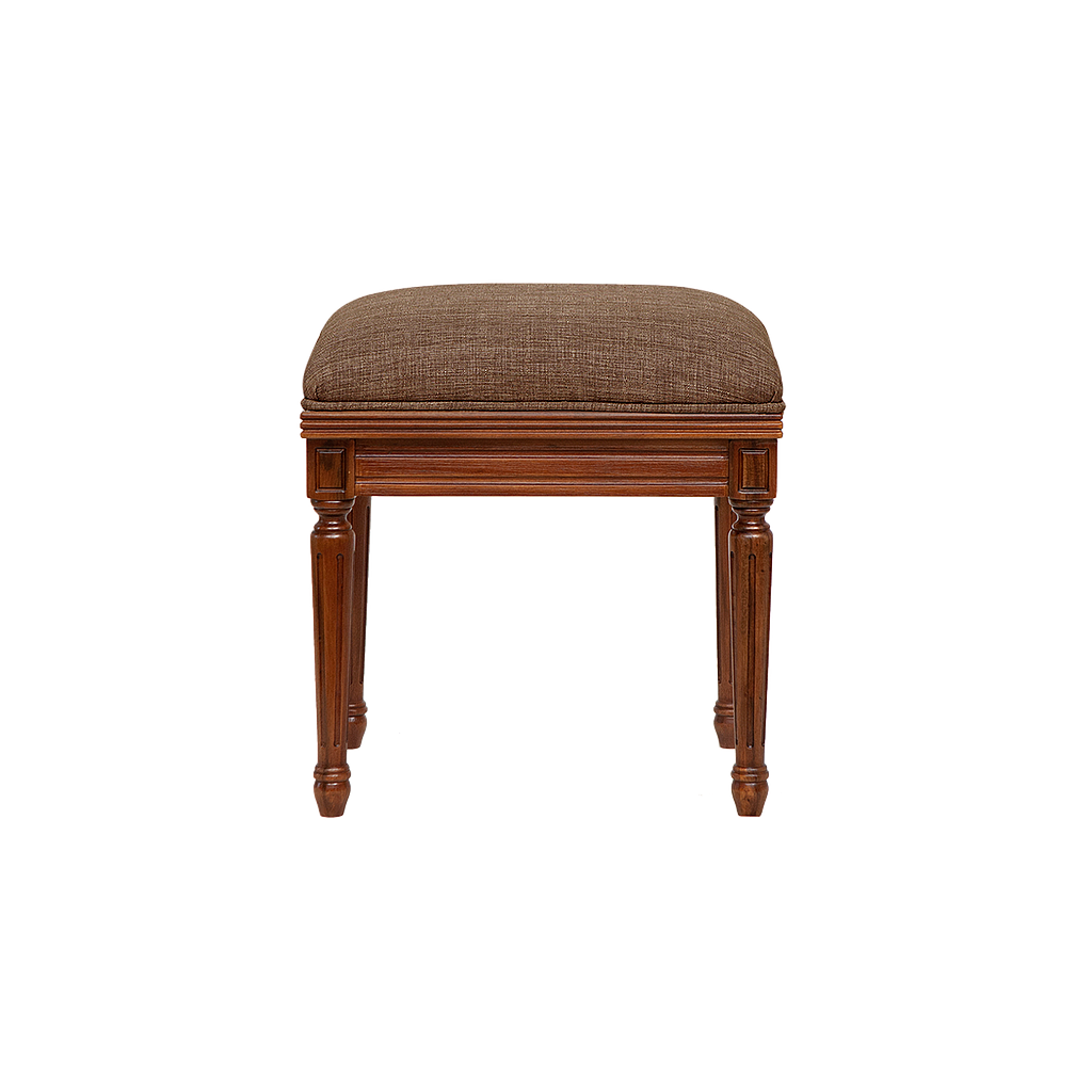 ORLEANS - Stool H45 - Washed antic and Brown cover