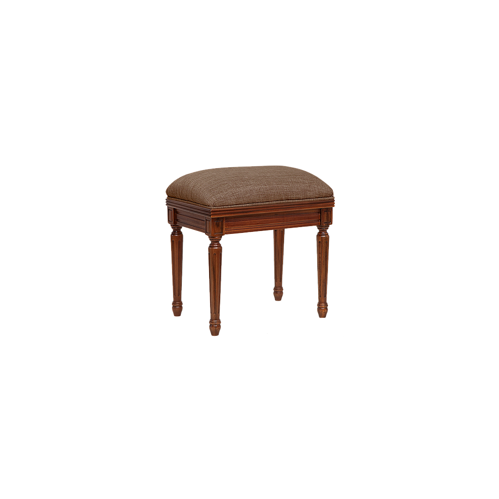 ORLEANS - Stool H45 - Washed antic and Brown cover