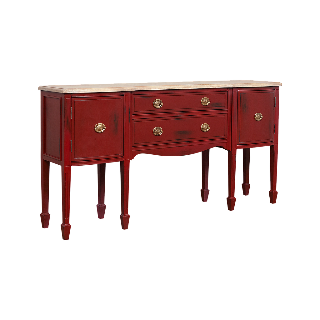 ELODIE - Console table L162 - Patina chinese red and Toffee