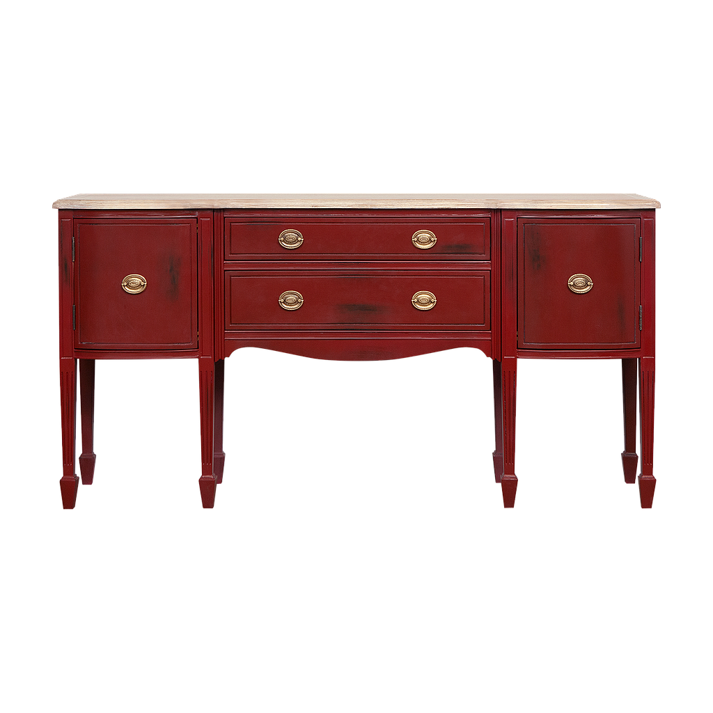 ELODIE - Console table L162 - Patina chinese red and Toffee