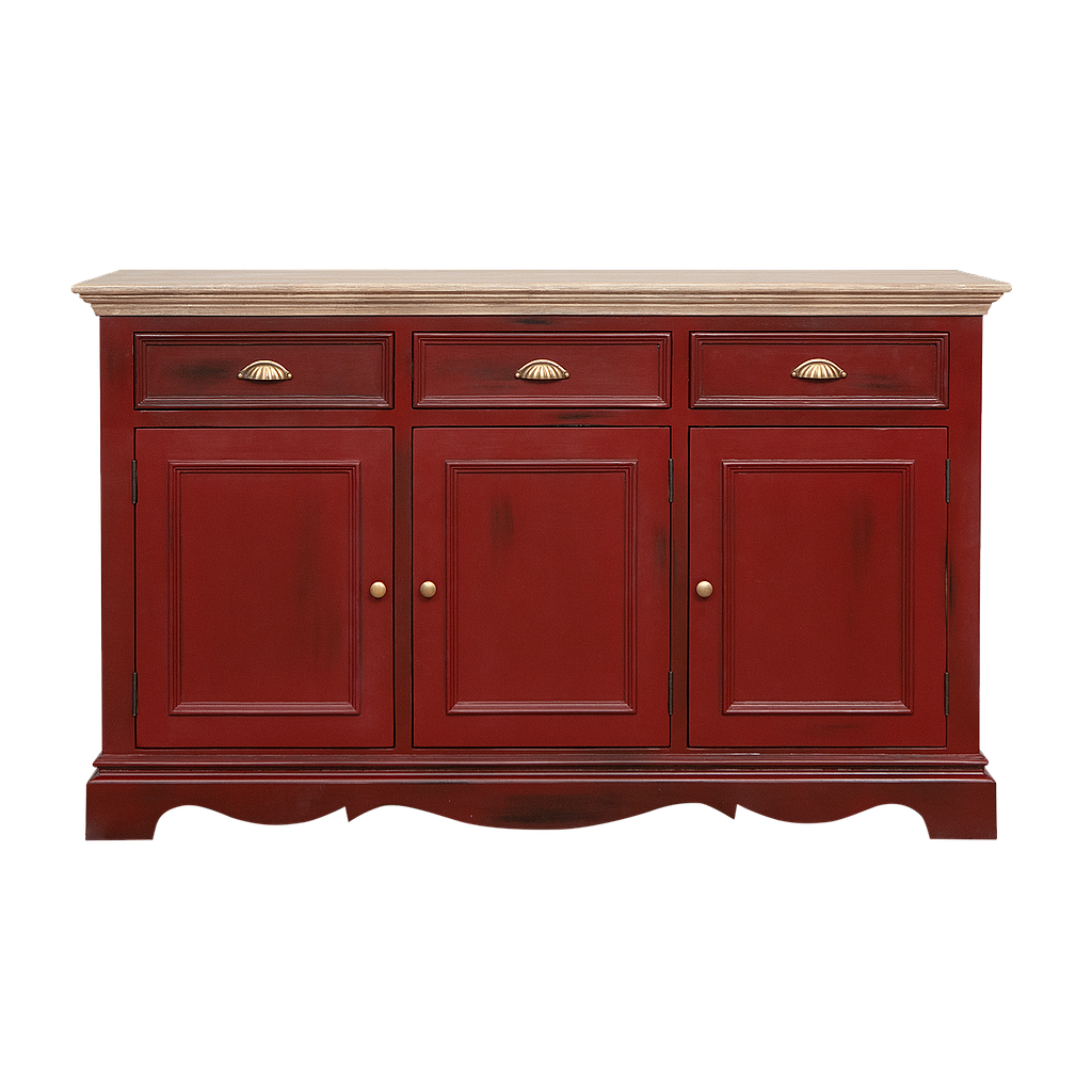 HELENA - Sideboard L140 - Patina chinese red and Toffee