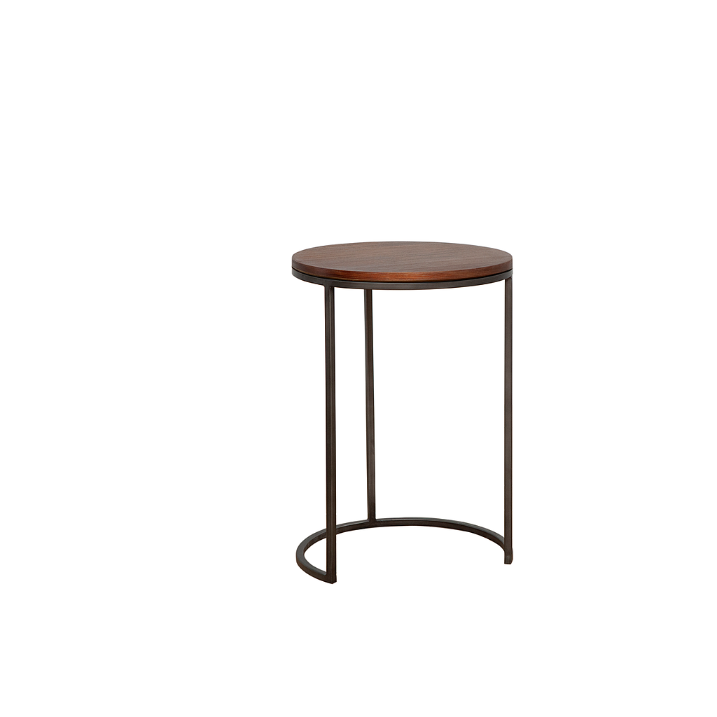 MOUNS - Side table Diam.35 x H50 - Vintage anthracite and Washed antic
