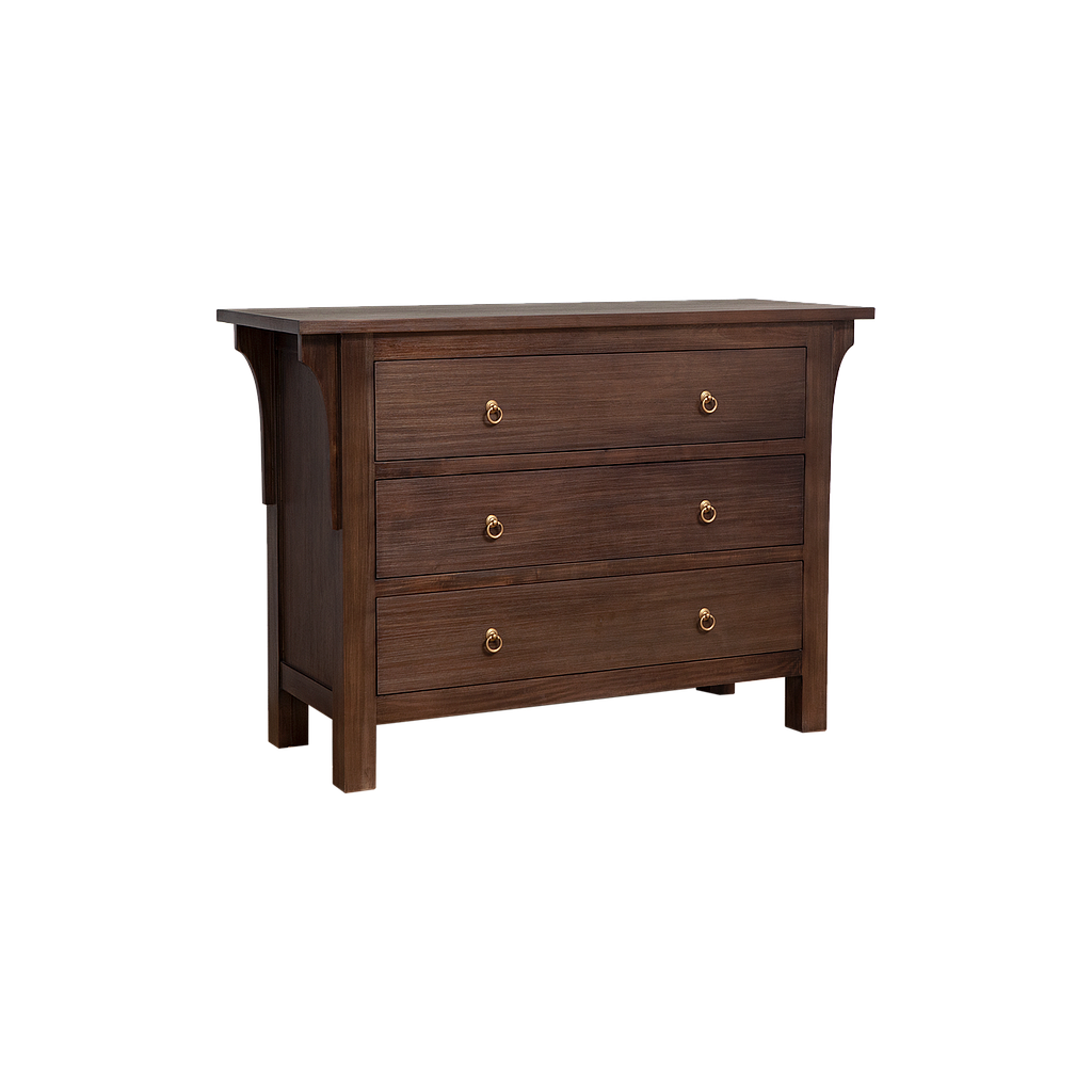 YANNIS - Chest of drawers L120 x H85 - Mokka