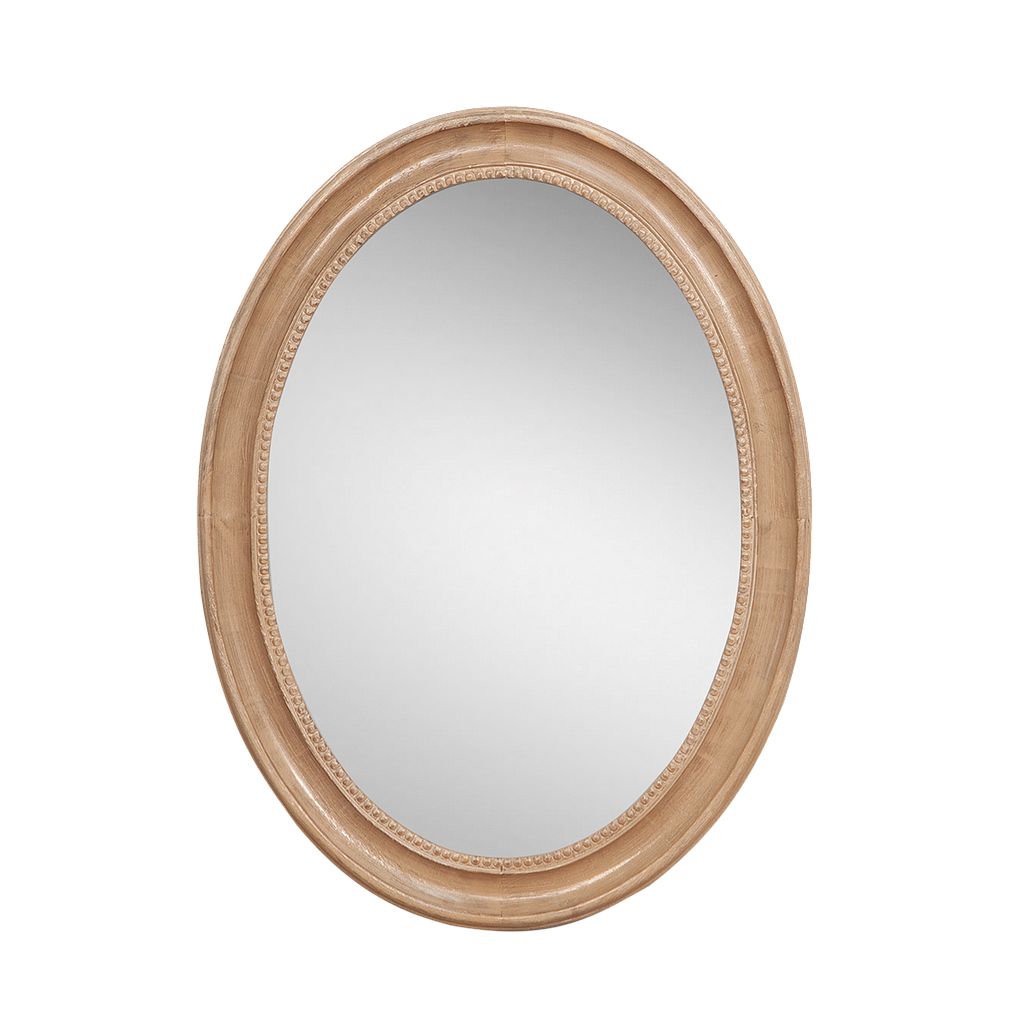 ANTOINETTE - Oval mirror L60 x H80 - Toffee