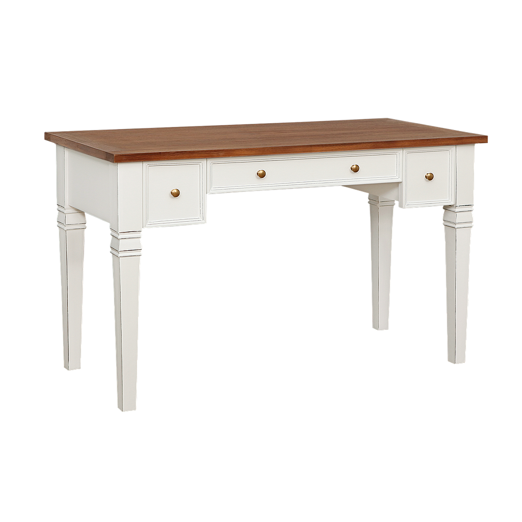 PAUL - Desk L122 x W56 - Brocante white and Washed antic