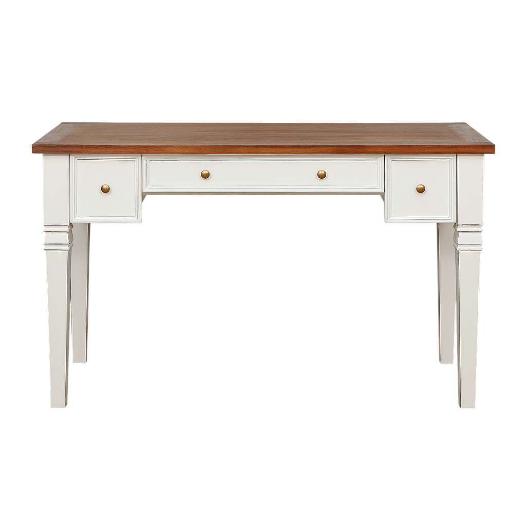 PAUL - Desk L122 x W56 - Brocante white and Washed antic