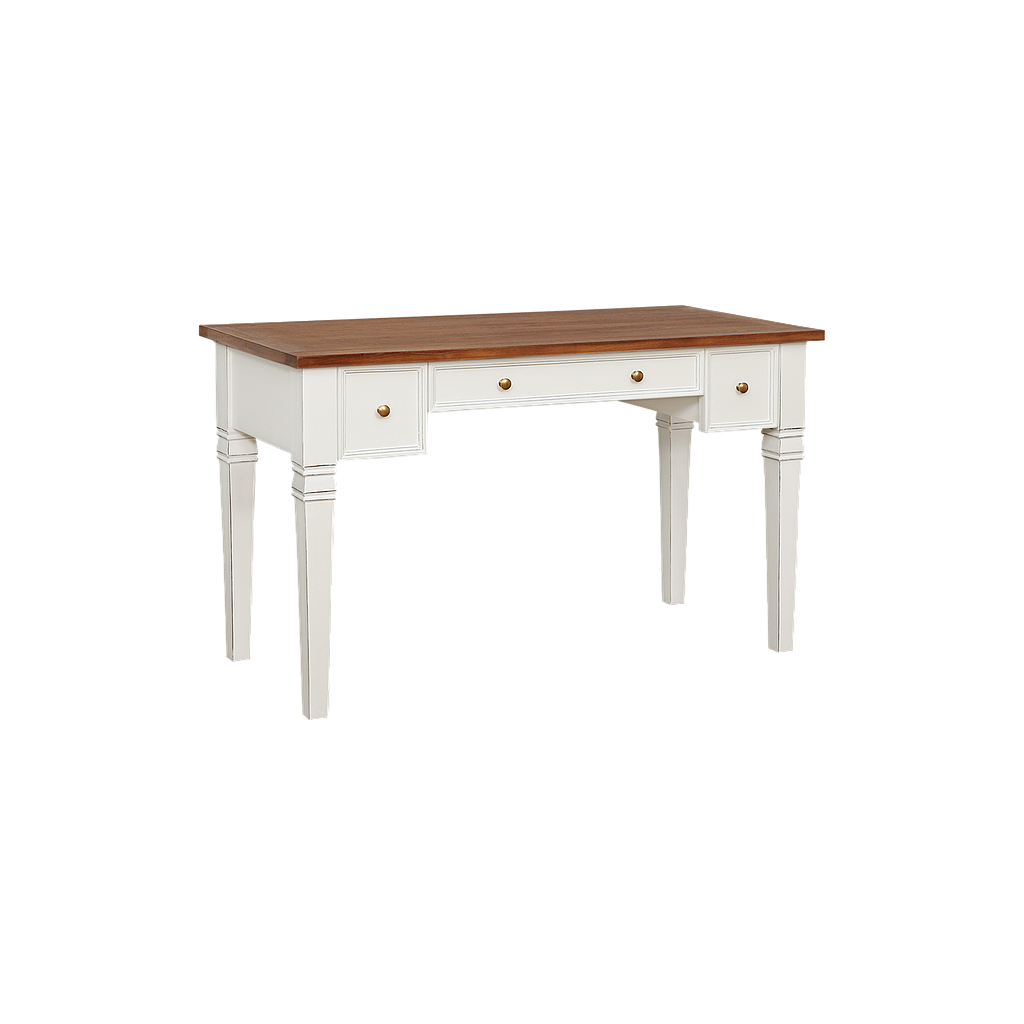 PAUL - Desk L122 x W56 - Brocante white and Washed antic