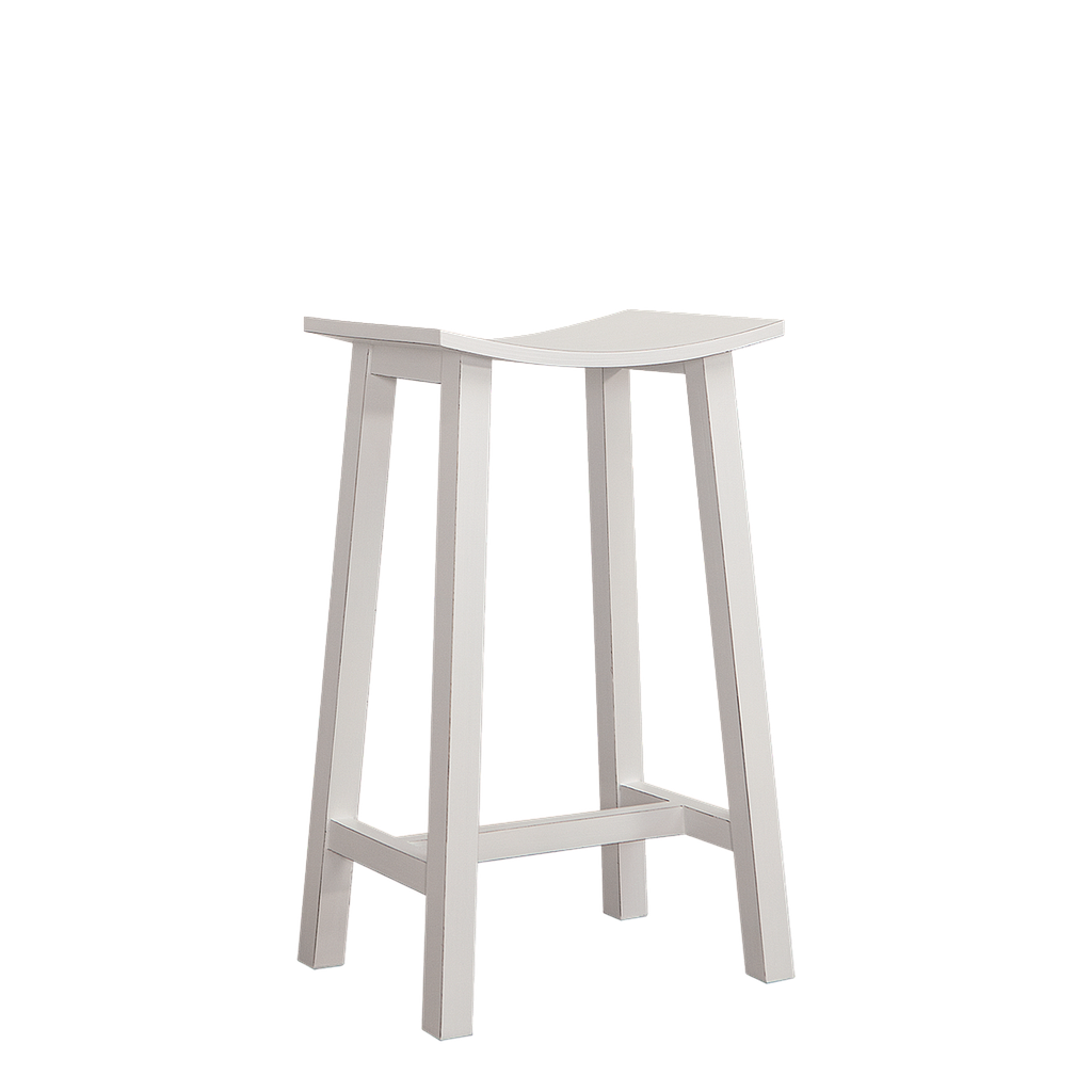 LOAN - Bar stool H65 - Brocante white