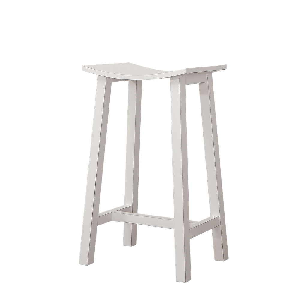 LOAN - Bar stool H65 - Brocante white