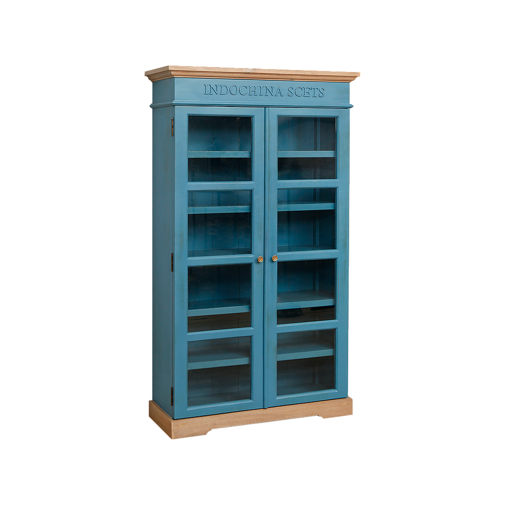 SCENTS - Cabinet L90 x H157 - Shabby stone blue and Toffee