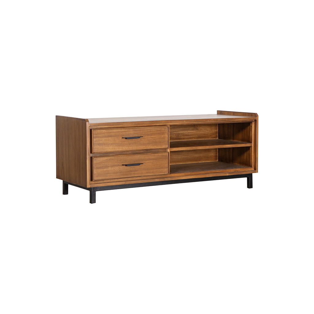 DANN - Hallway bench L110 - Amber and Matt black