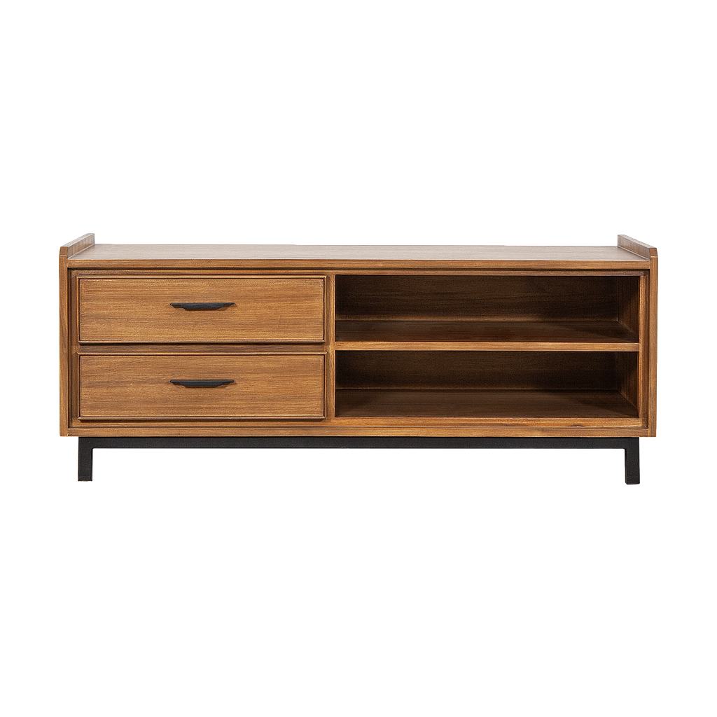 DANN - Hallway bench L110 - Amber and Matt black