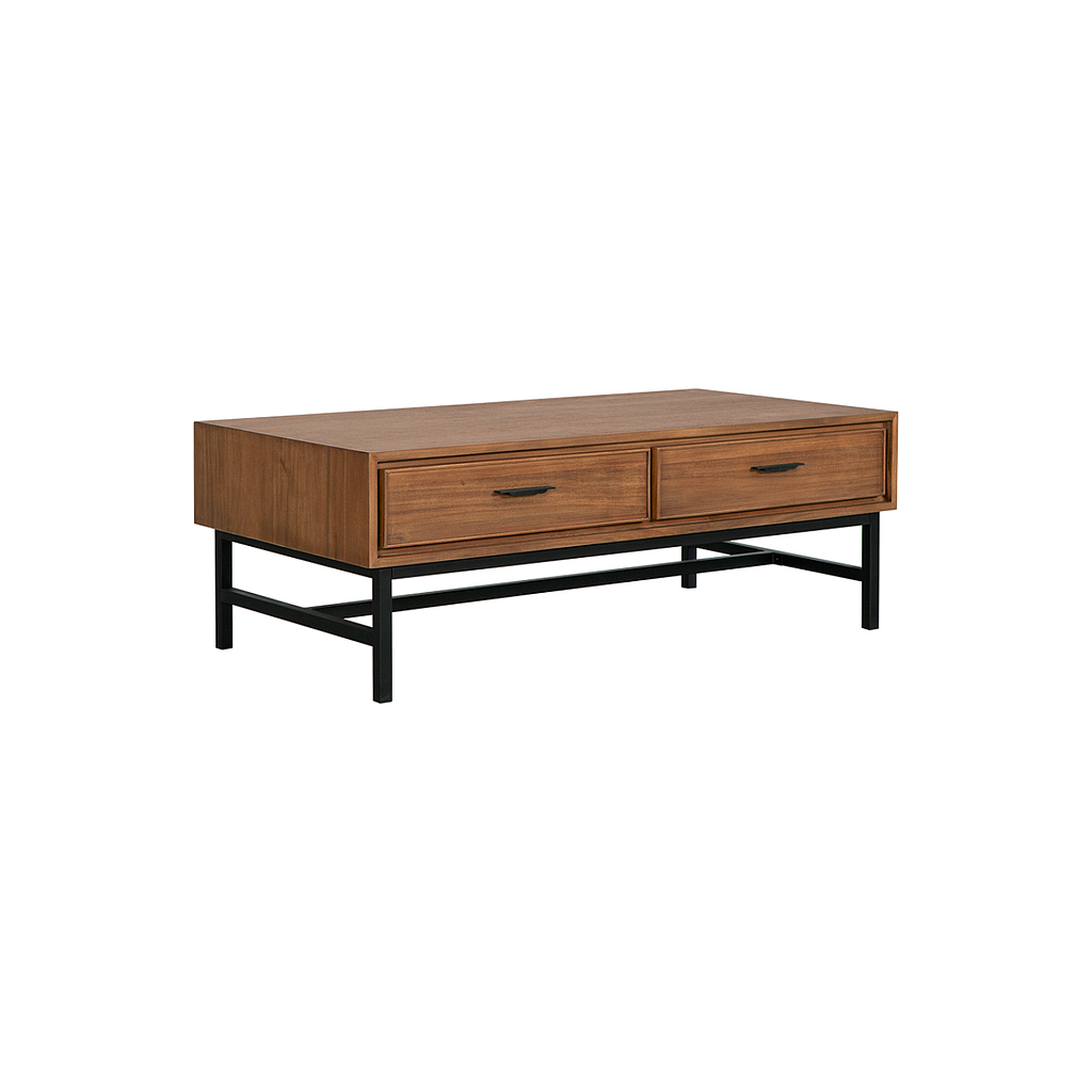 DANN - Coffee table L120 x W60 - Amber and Matt black