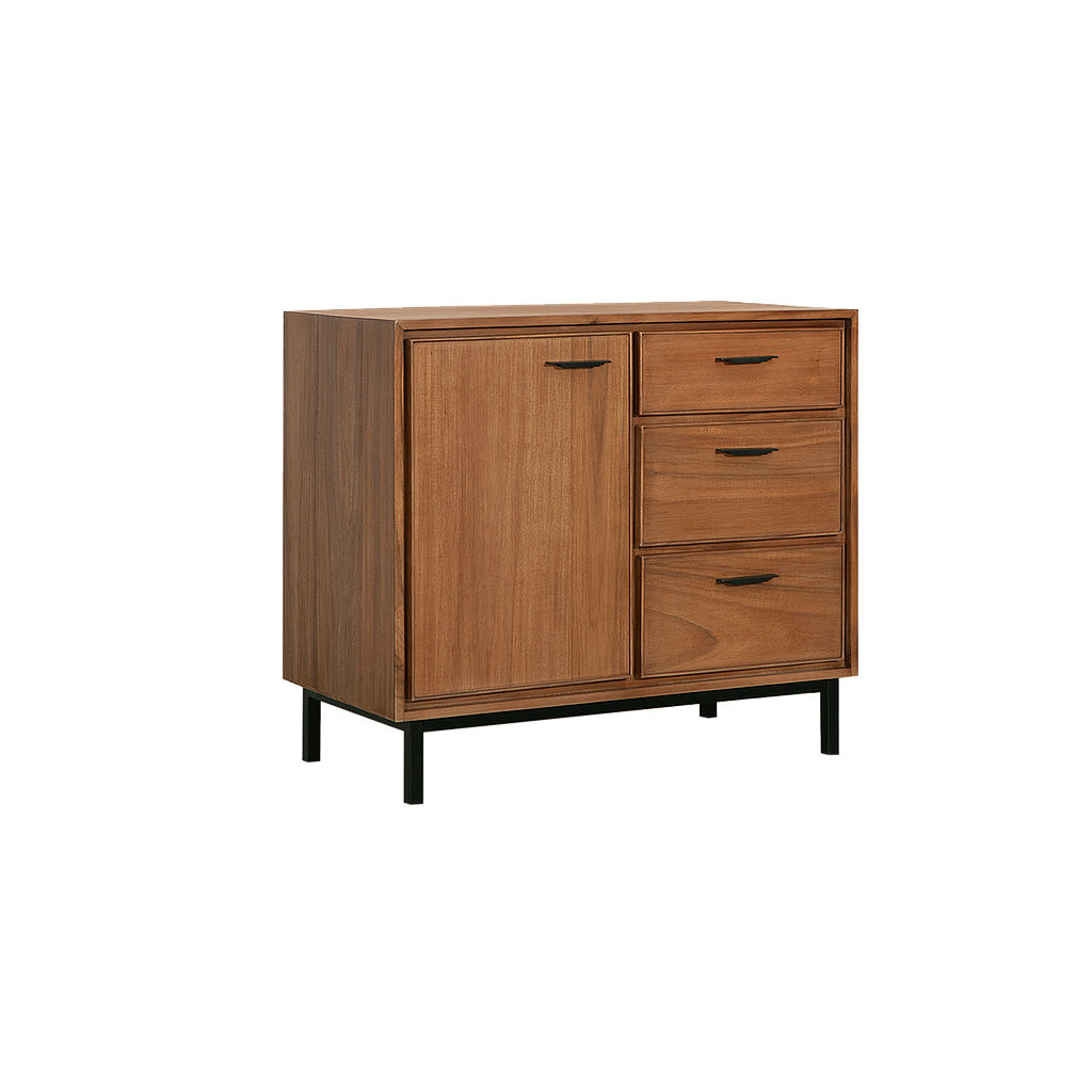 DANN - Sideboard L90 - Amber and Matt black